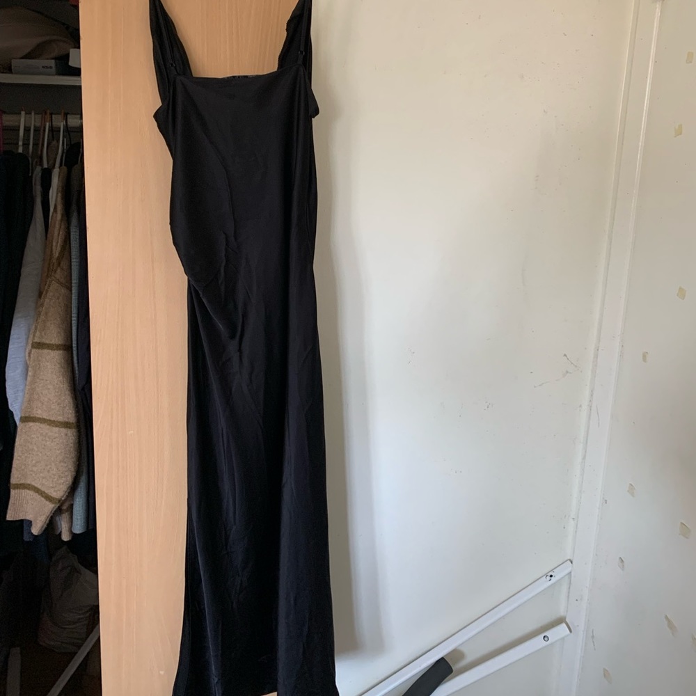 SATIN MIDI DRESS - Picture 2 of 5